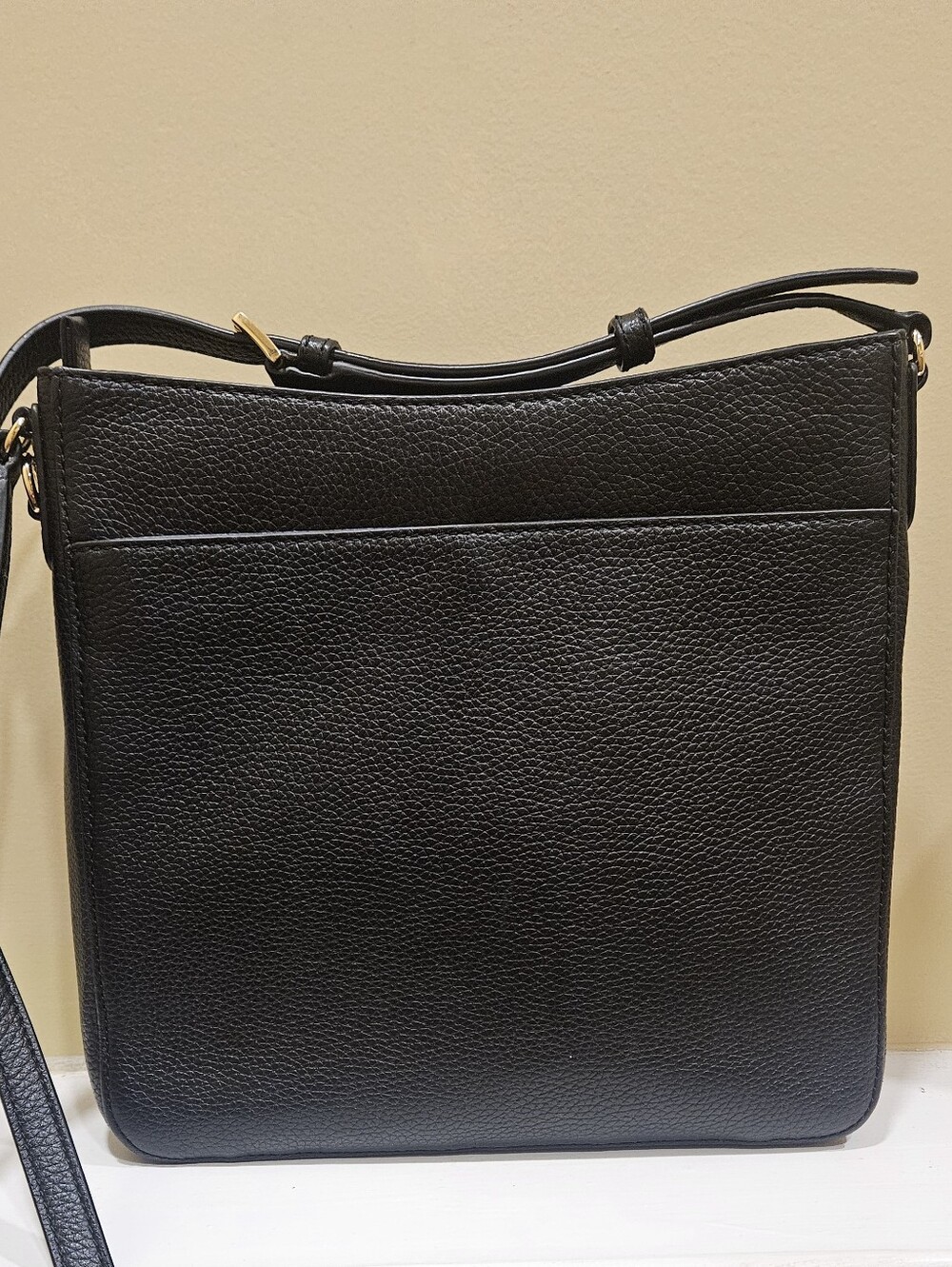 Michael Kors Black Pebbled Leather Large Jet Set Crossbody - Picture 8 of 9